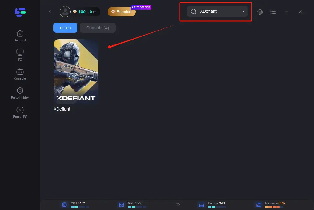 comment changer de serveur de XDefiant