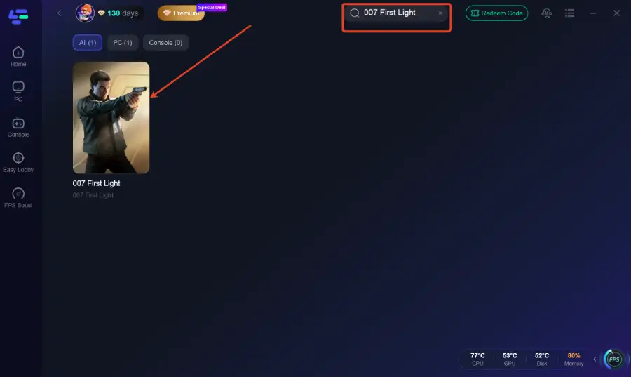 is 007 first light on game pass
