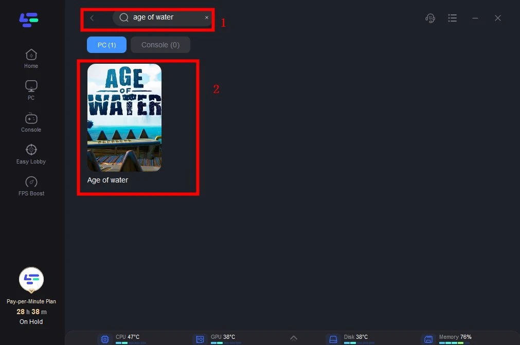 Age of Water Game Booster