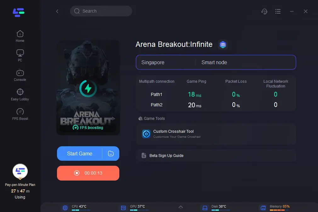 Arena Breakout: Infinite change region server