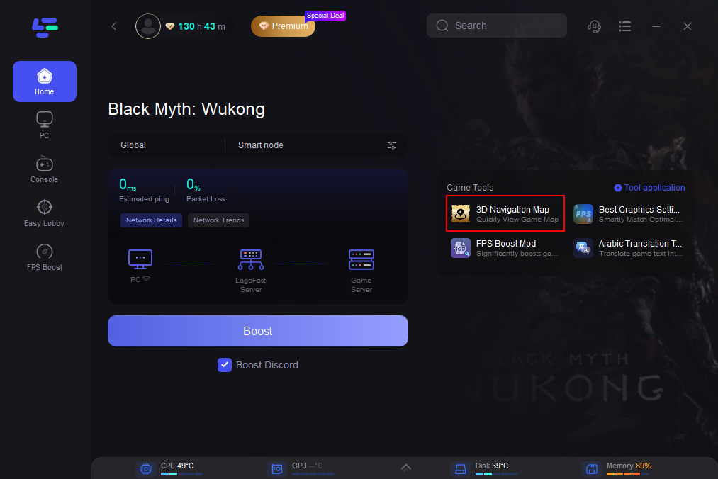 التنقل في خريطة Black Myth: Wukong،