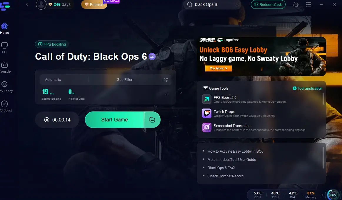 مفتاح بيتا Call of Duty Black Ops 6 للكمبيوتر الشخصي،