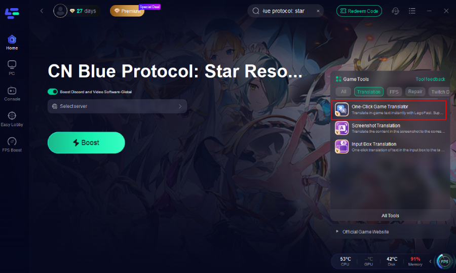 Blue Protocol: Star Resonance CN translation tool