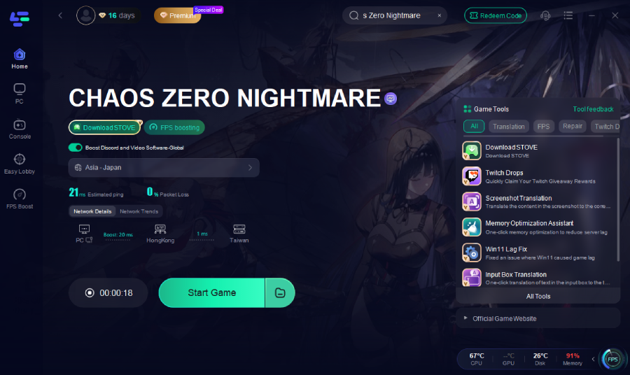 download and play chaos zero nightmare