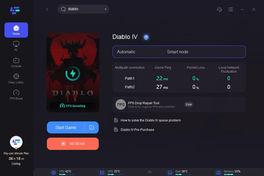 high ping in Diablo 4