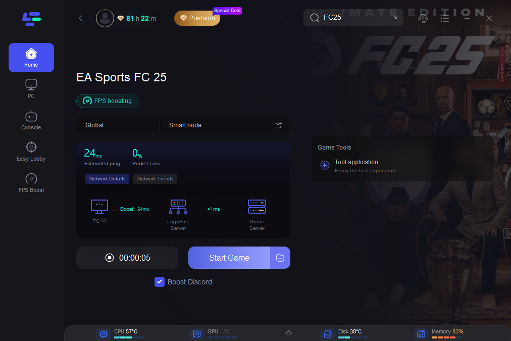 What does packet loss mean in FC 25