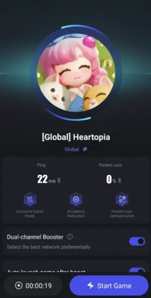 Heartopia High Ping and Lag