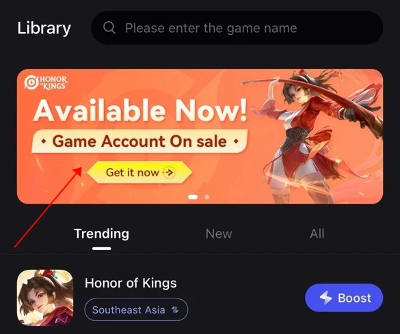 Honor of Kings Game account sales