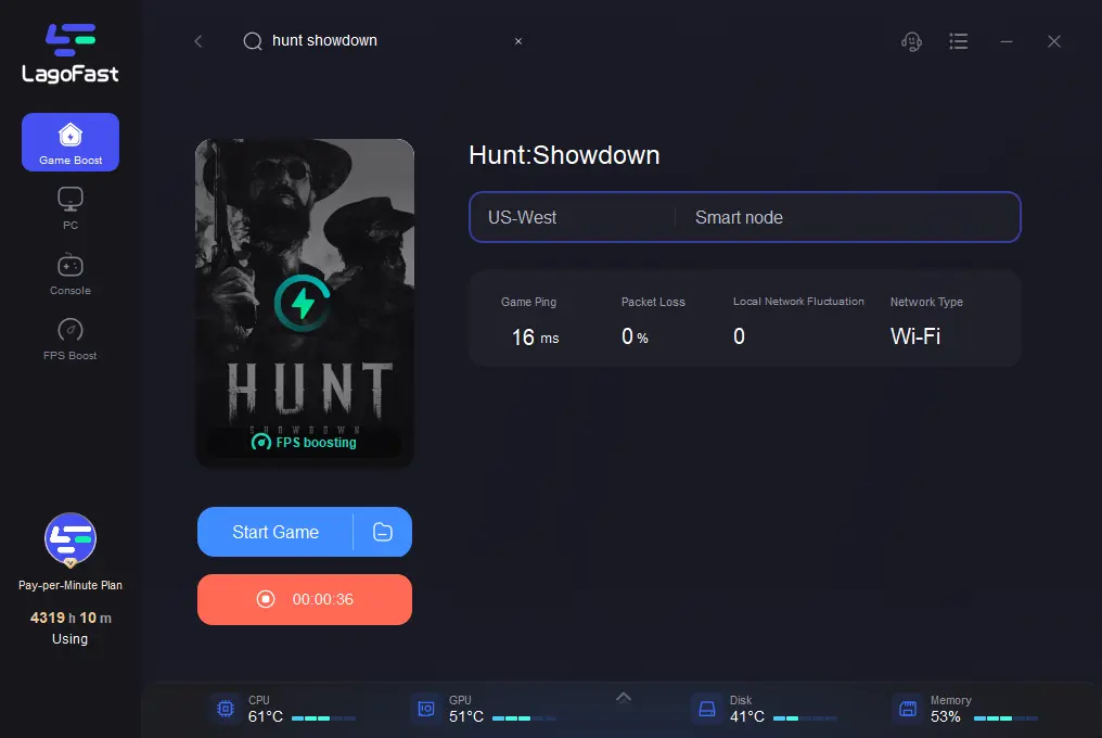 Hunt: Showdown lag reducer