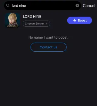 lord nine can't connect to server