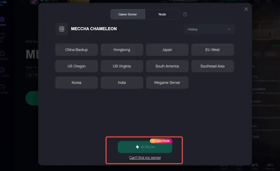 meccha chameleon common error