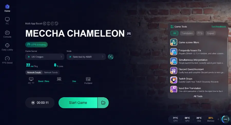 meccha chameleon common error