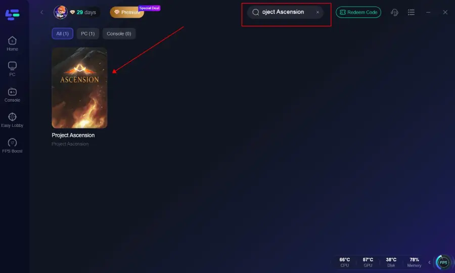 where are project ascension servers located