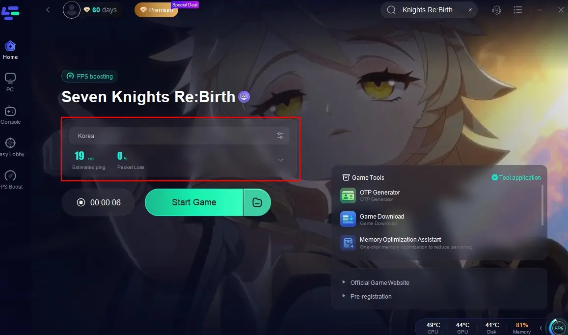 Seven Knights Re: Birth Tier