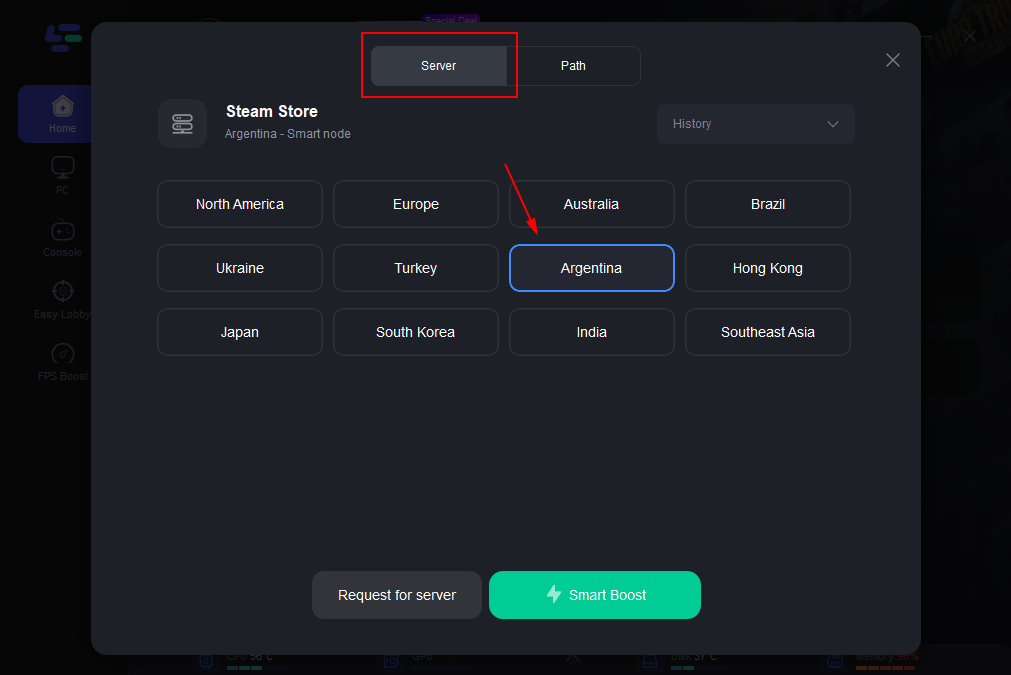 How to change Steam region with a VPN