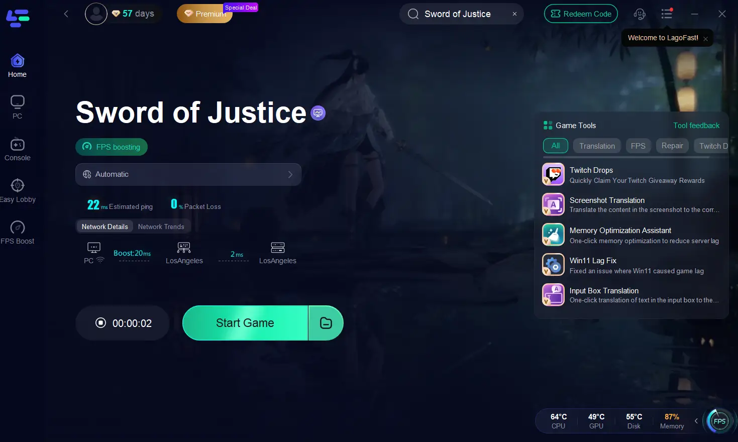 how to download & play sword of justice