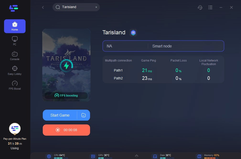 change server in Tarisland