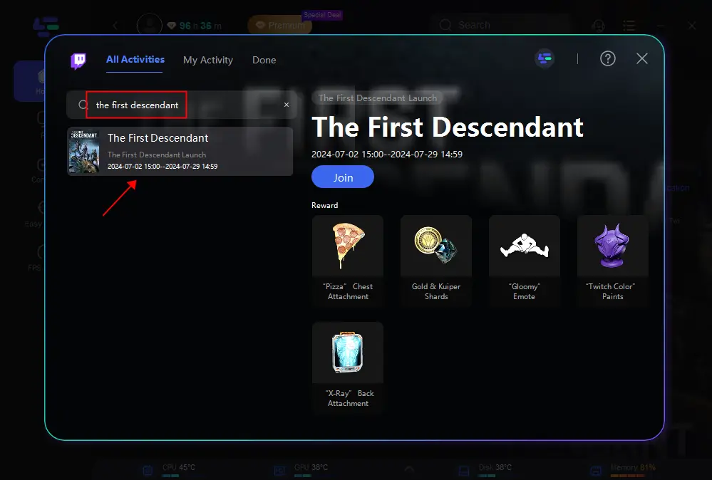 how to get The First Descendant Twitch drops