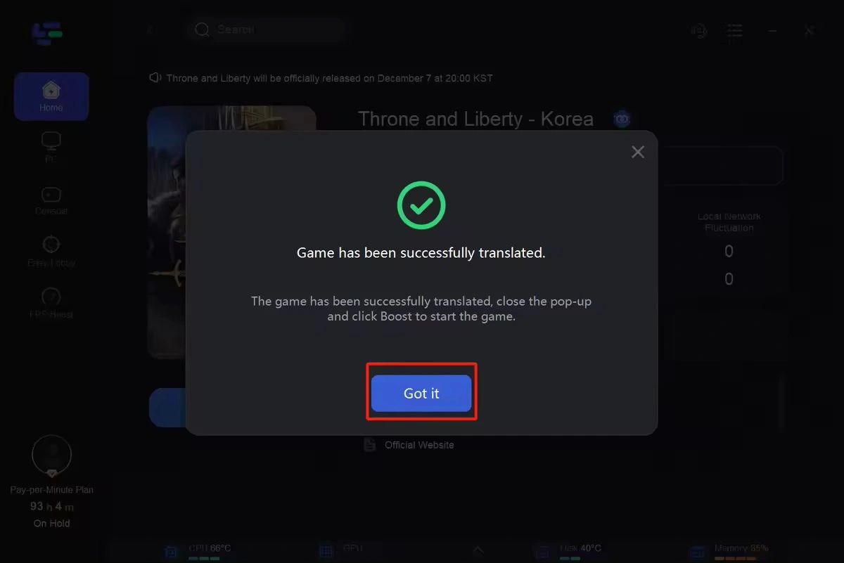 How to play Throne and Liberty on Korean Server without Lag