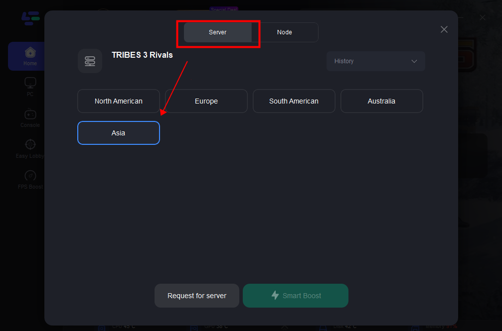 tribes 3 rivals lag reducer