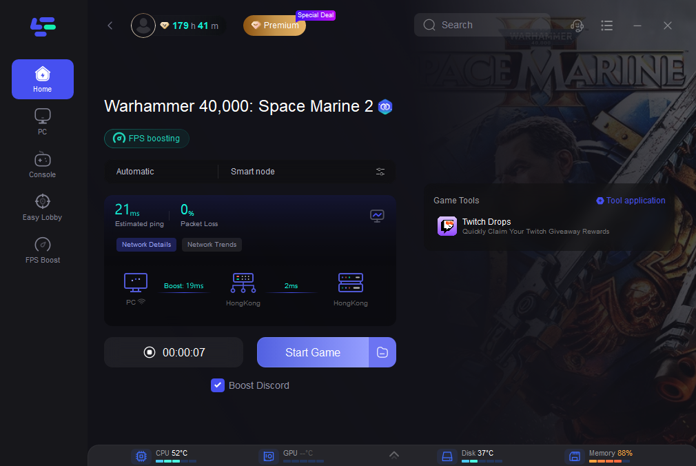 space marine 2 Epic Games EOS login error