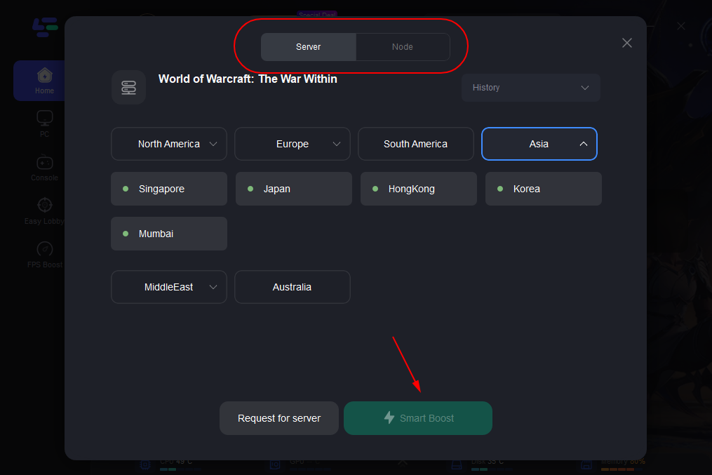 High latency on brazilian servers