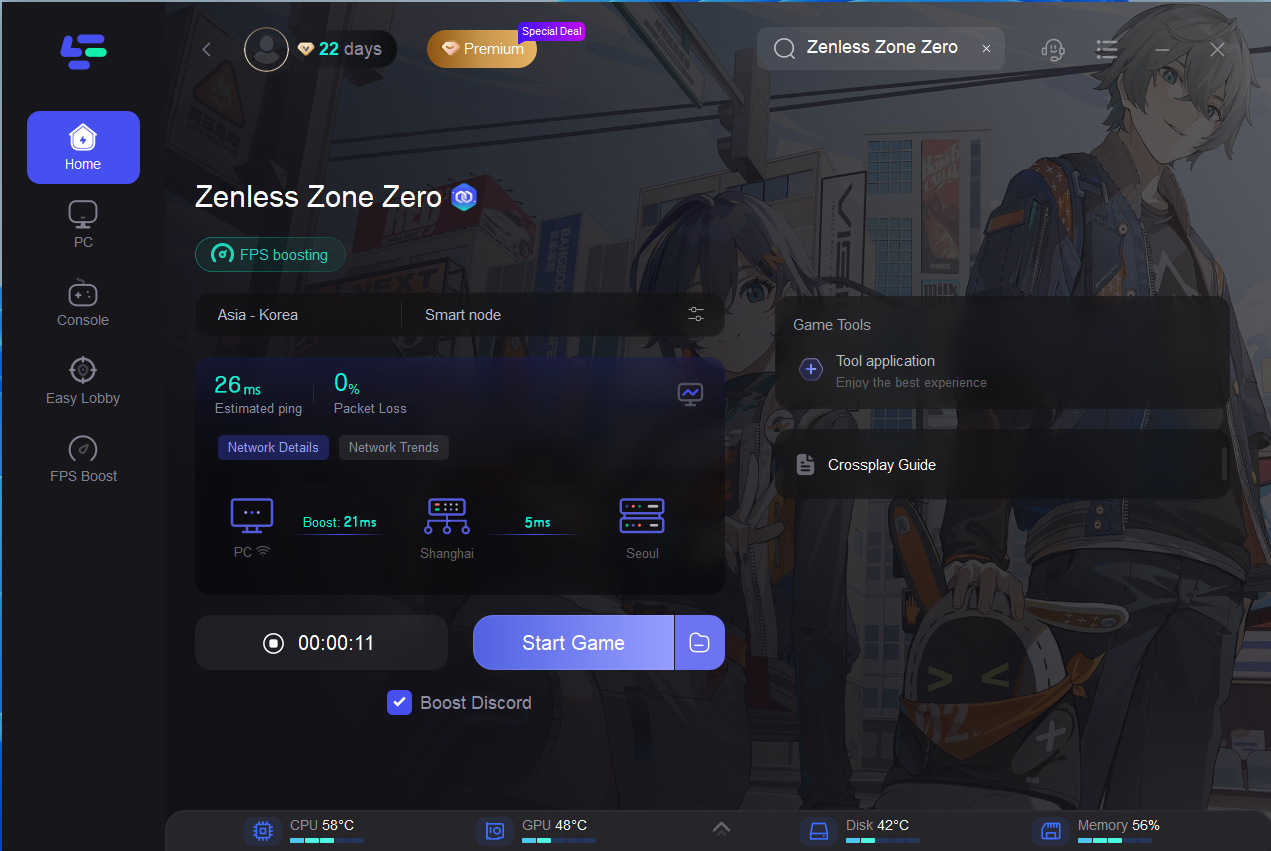 прерывающее стабильное соединение в Zenless Zone Zero