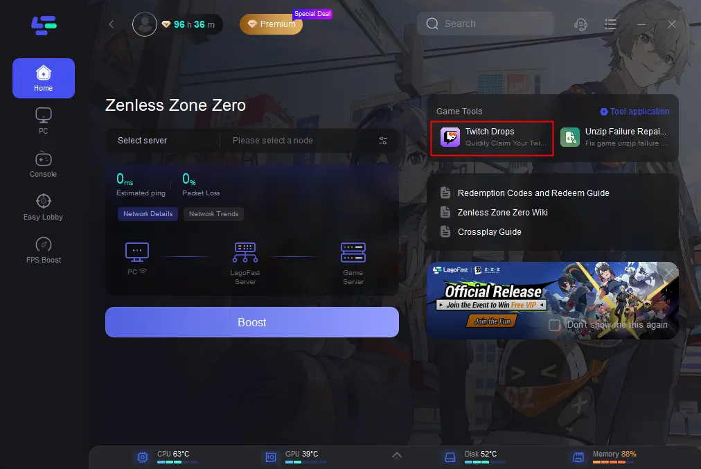 Zenless Zone Zero download failed