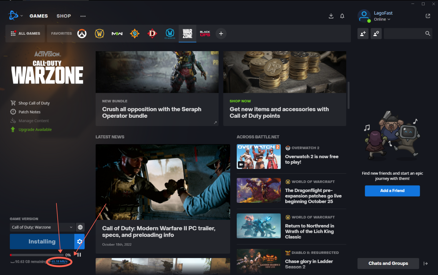 Install Call Of Duty Warzone From Battle Net 