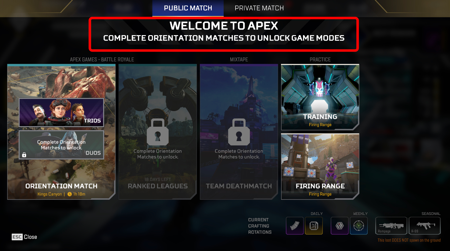 what are orientation matches in apex