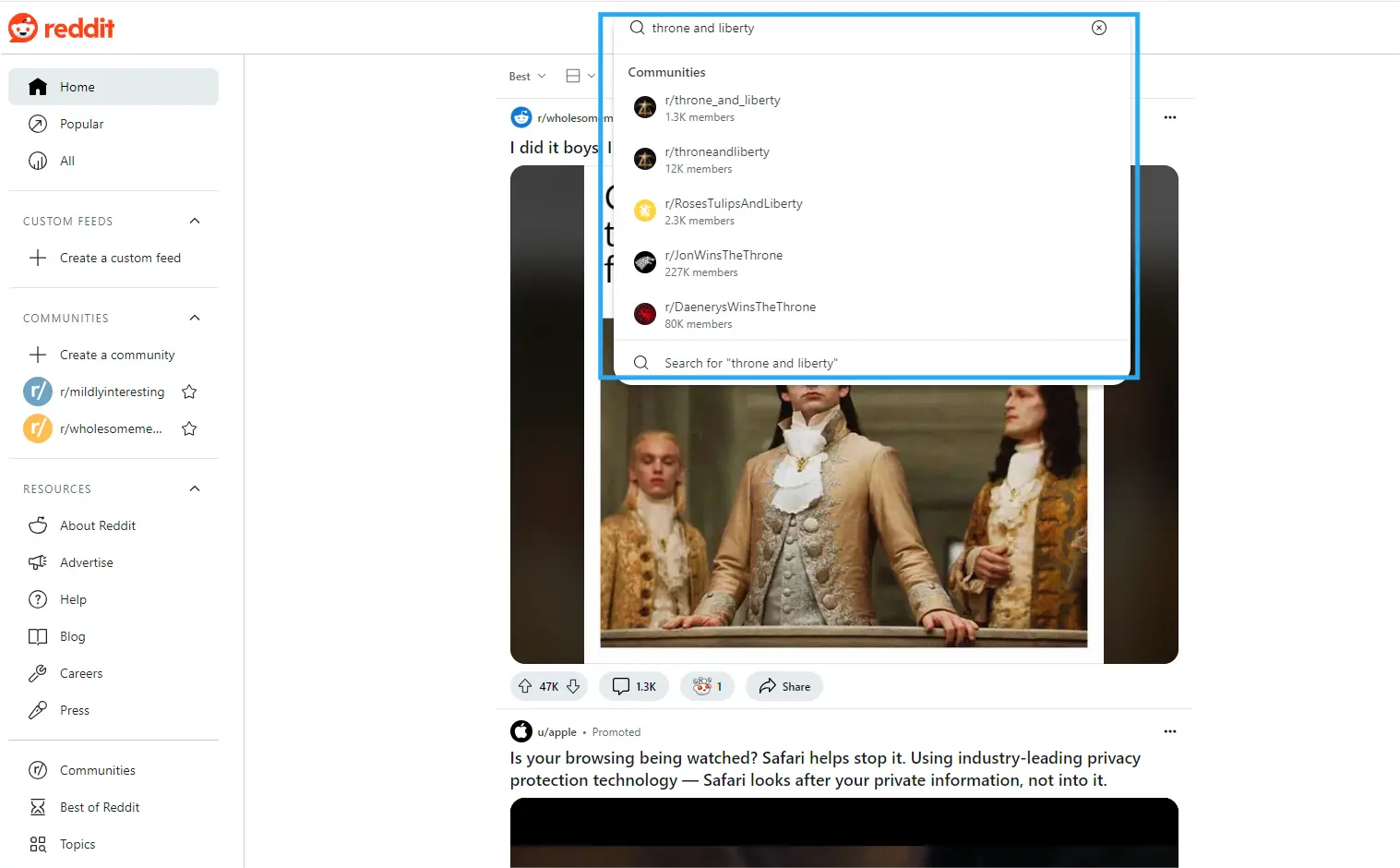 reddit community -throne and liberty