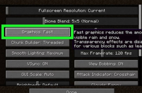 minecraft how to reduce lag