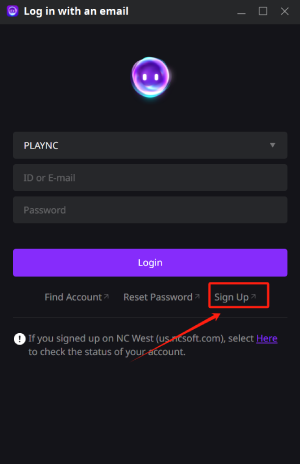 Starten und registrieren Sie Purple Launcher