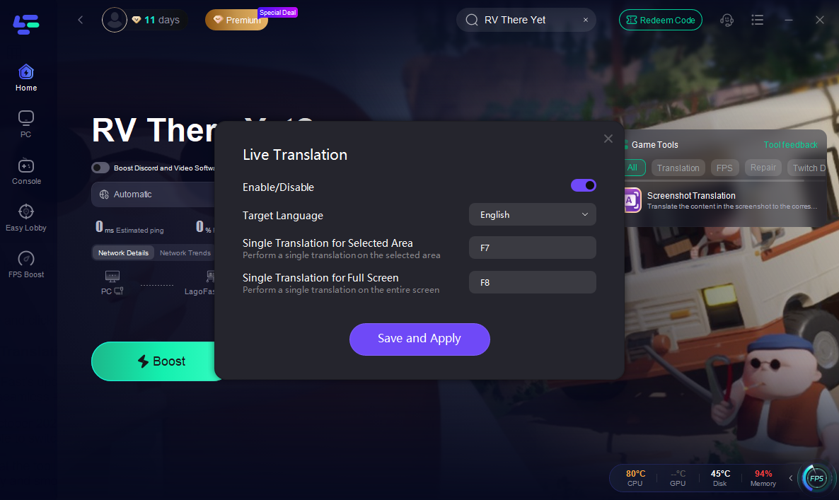 RV There Yet game translation tool