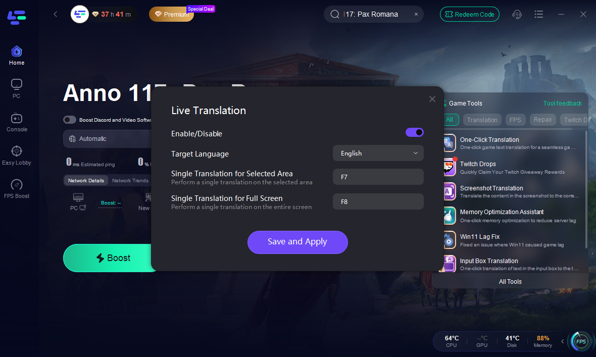 Anno 117: Pax Romana game translation tool