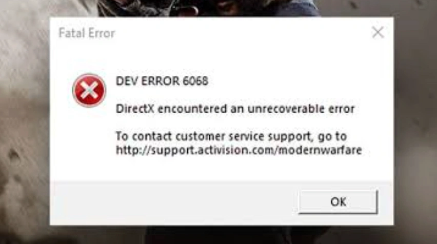 What Causes MW4 DirectX Error 6068?