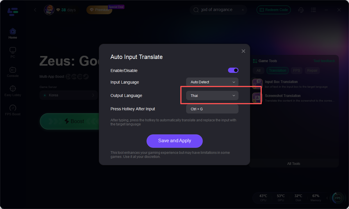 zeus english translation tool