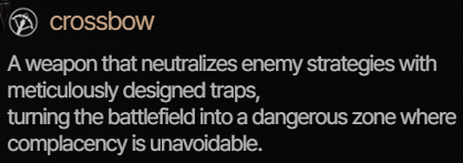Crossbow Playstyle